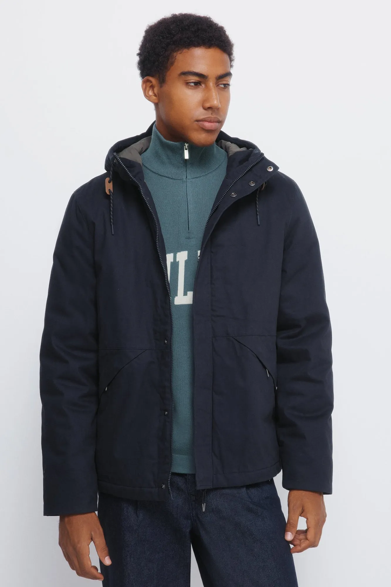 Springfield Sobretudos-Parka curta acolchoada azul