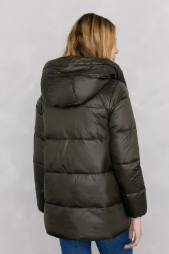 Pedro del Hierro Casacos|Acolchoados E Agasalhos-Parka curta capuz Verde