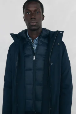 Pedro del Hierro Sobretudos-Parka curta capuz Azul