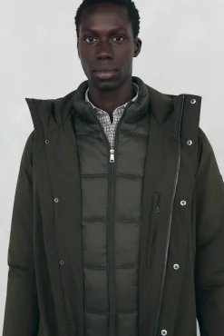 Pedro del Hierro Sobretudos-Parka curta capuz Verde