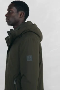 Pedro del Hierro Sobretudos-Parka curta capuz Verde