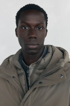 Pedro del Hierro Sobretudos-Parka curta capuz Beige