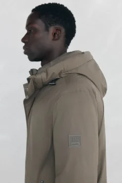 Pedro del Hierro Sobretudos-Parka curta capuz Beige