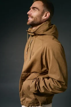 OOTO Sobretudos-Parka curta de algodão Castanho