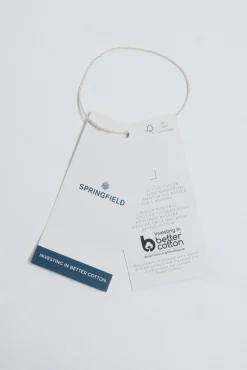 Springfield Sobretudos-Parka curta de gola veludo estampado