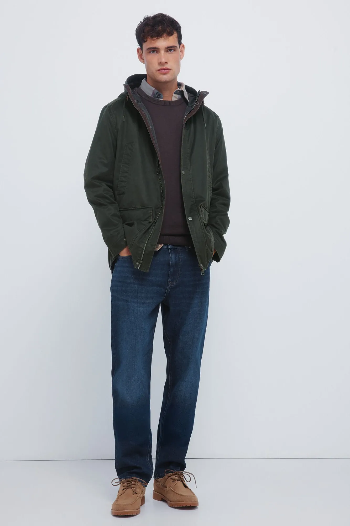 Springfield Sobretudos-Parka de algodão estampado