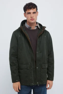 Springfield Sobretudos-Parka de algodão estampado