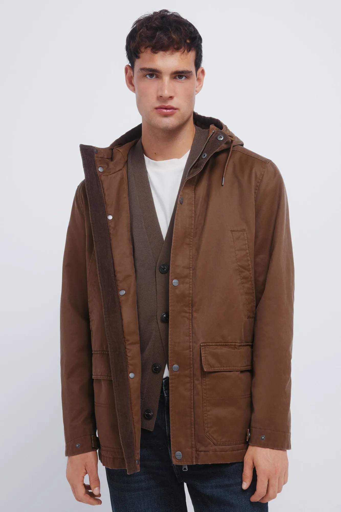 Springfield Sobretudos-Parka de algodão camel