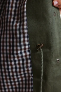 Springfield Casacos-Parka de algodão com capuz Caqui escuro