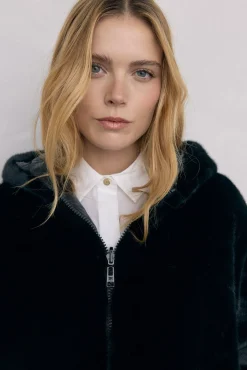 Pedro del Hierro Casacos|Acolchoados E Agasalhos-Parka de pele reversível Preto