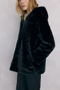 Pedro del Hierro Casacos|Acolchoados E Agasalhos-Parka de pele reversível Preto