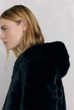 Pedro del Hierro Casacos|Acolchoados E Agasalhos-Parka de pele reversível Preto