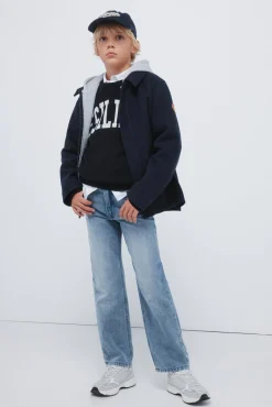 Springfield Kids Sobretudos-Parka de tecido infantil azul