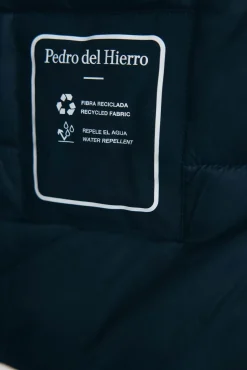 Pedro del Hierro Sobretudos-Parka longa com capuz e vista Azul