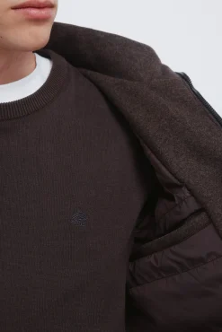 Springfield Sobretudos-Parka longa com efeito de lã cru