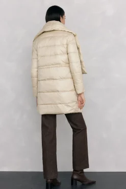 Pedro del Hierro Casacos|Acolchoados E Agasalhos-Parka longo Ecru