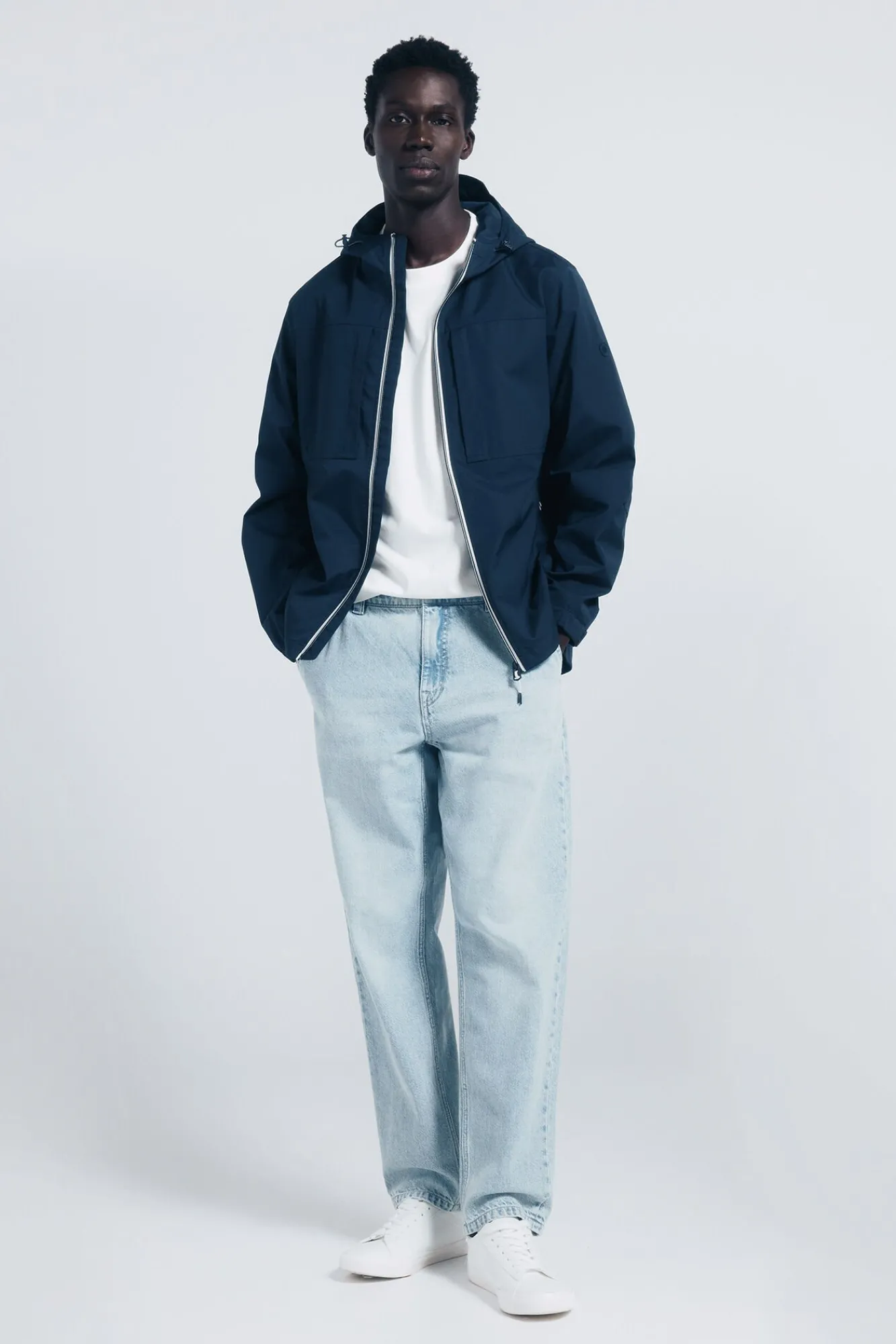 Springfield Sobretudos-Parka técnica azul