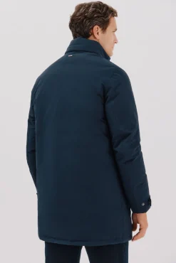 Cortefiel Sobretudos-Parka técnica com vistas removíveis Azul