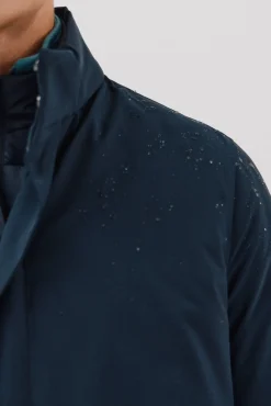 Cortefiel Sobretudos-Parka técnica com vistas removíveis Azul