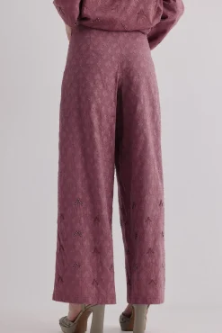 Hoss Intropia Calças-Paulina. Calças jaquard Subiu