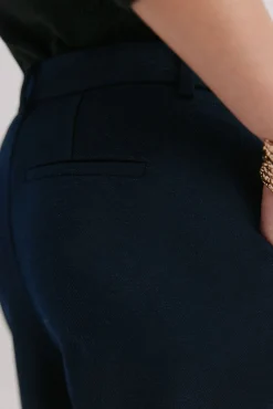 Hoss Intropia Calças-Peggy. Calças com pregas Azul