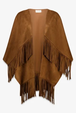 Slowlove Sobretudos-pele poncho de pele sintética Tostado