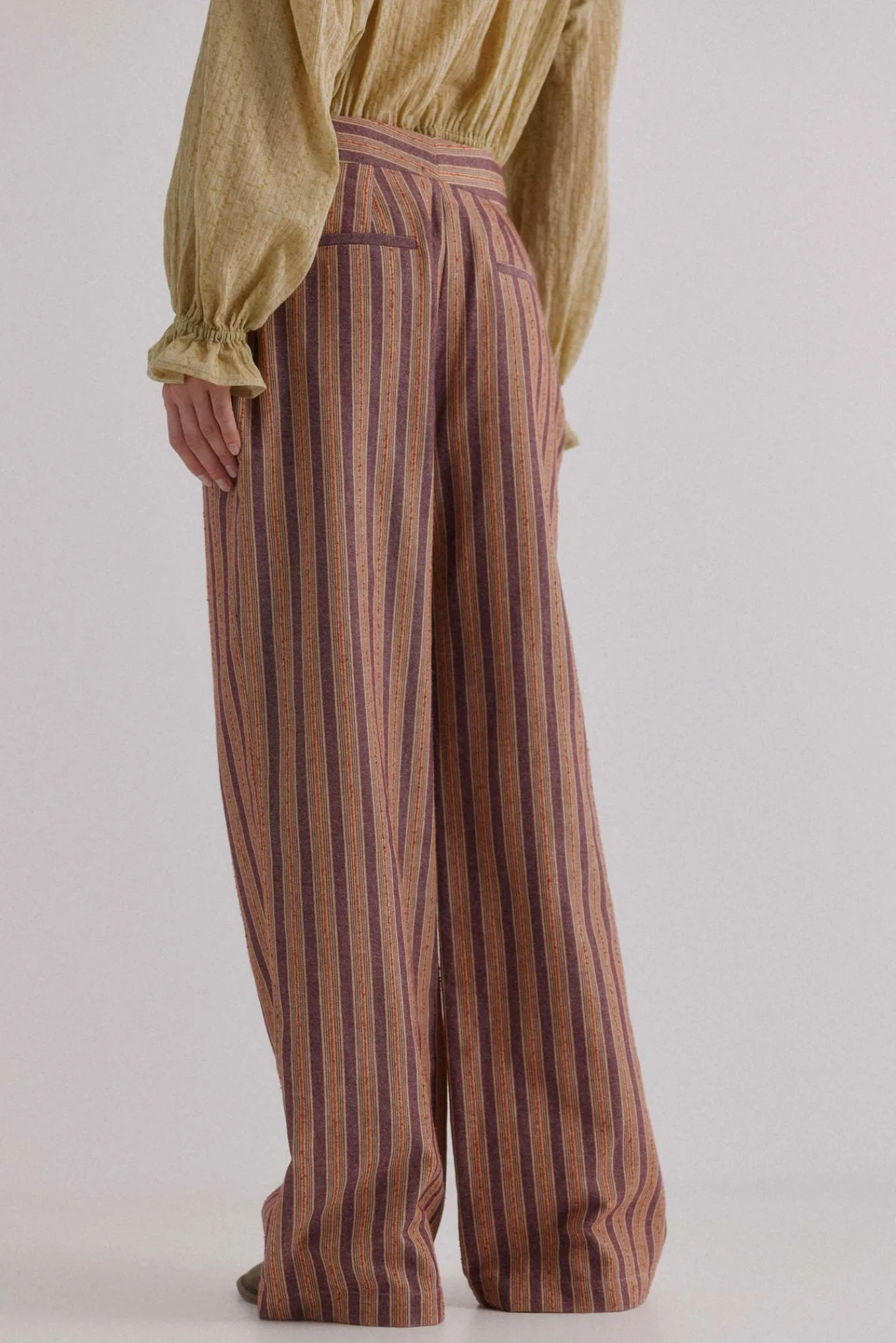 Hoss Intropia Calças-Phoebe. Calça riscas Roxo