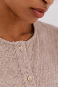 Cortefiel Camisolas-pied-de-poule Ecru