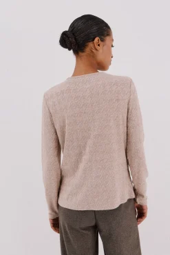 Cortefiel Camisolas-pied-de-poule Ecru