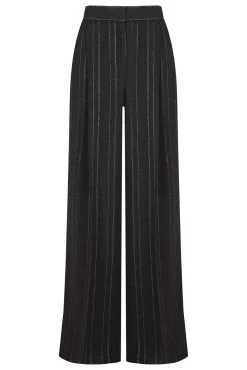 Hoss Intropia Calças-Pietra. Riscas calça Cinzento