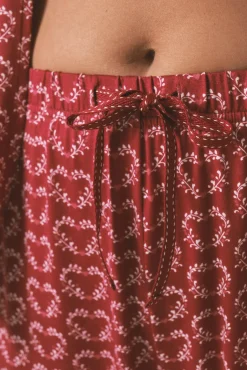 Women'secret Pijamas-Pijama camiseiro com de coração vermelho estampado