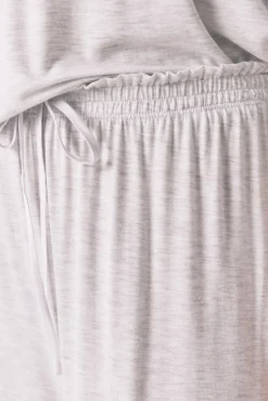 Women'secret Pijamas-Pijama Capri de viscose cinza com soft touch cinzento