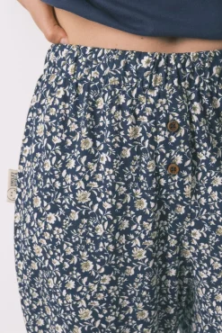 Women'secret Pijamas-Pijama Capri Smiley 100% algodão azul