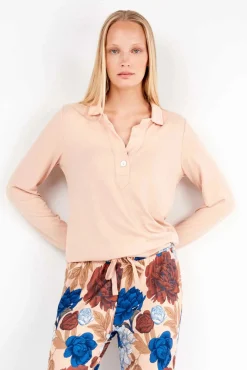 Gisela Pijamas-Pijama com estampado floral rosa