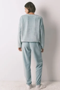 Women'secret Pijamas-Pijama comprido azul