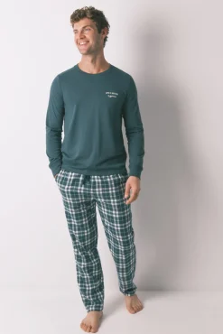 Women'secret Pijamas-Pijama comprido verde