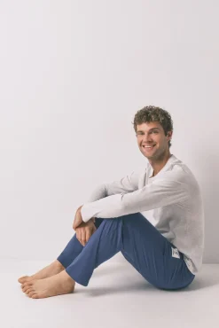 Women'secret Pijamas-Pijama comprido cinzento