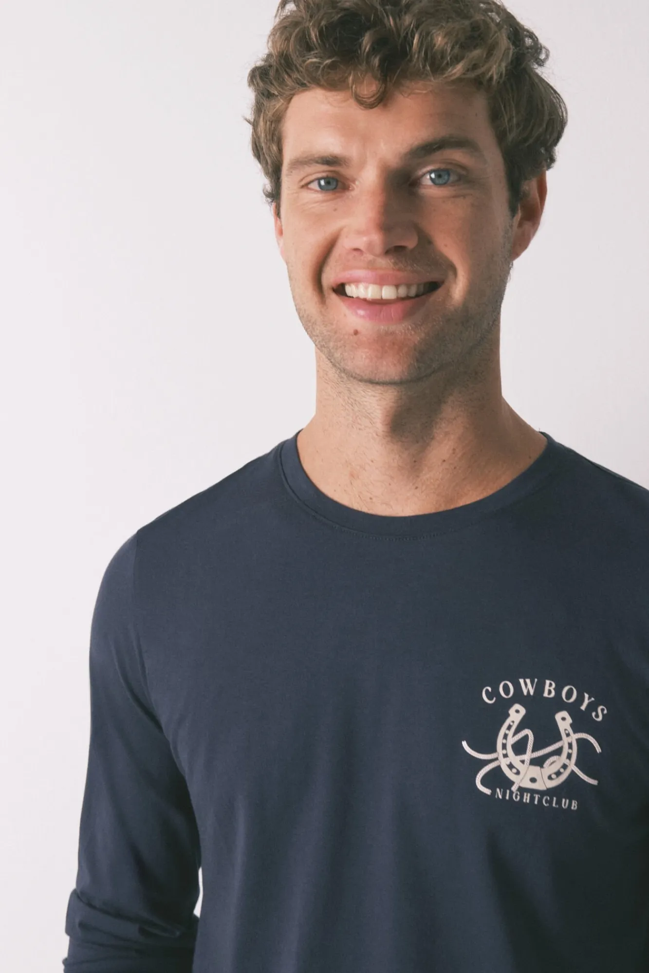 Women'secret Pijamas-Pijama comprido country 100% algodão azul