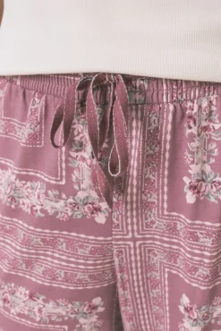 Women'secret Pijamas-Pijama comprido com estampado floral branco