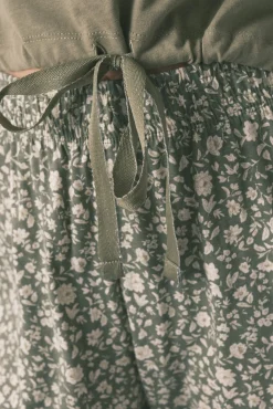 Women'secret Pijamas-Pijama comprido cáqui Smiley 100% algodão bege