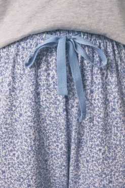 Women'secret Pijamas-Pijama comprido em algodão da Mickey cinza cinzento