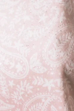 Women'secret Pijamas-Pijama comprido em veludo suave com glitter rosa