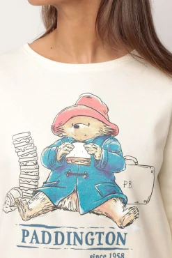 Admas Pijamas-Pijama comprido estampado Paddington para mulher bege