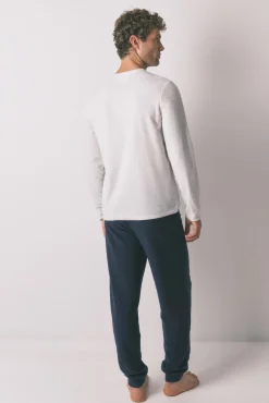 Women'secret Pijamas-Pijama comprido longo de polar masculino 