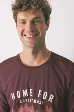 Women'secret Pijamas-Pijama comprido masculino Mickey Mouse 100% algodão vermelho