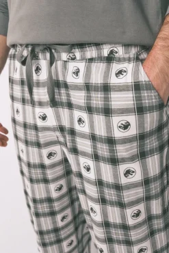 Women'secret Pijamas-Pijama comprido masculino 100% algodão 