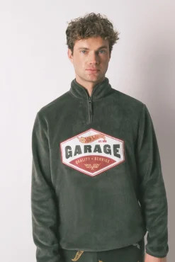 Women'secret Pijamas-Pijama comprido masculino polar verde Hotwheels bege