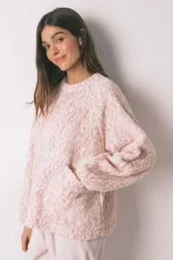 Women'secret Pijamas-Pijama comprido pelo rosa