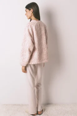 Women'secret Pijamas-Pijama comprido pelo rosa