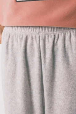 Women'secret Pijamas-Pijama comprido polar suave e cinzento Pingu rosa